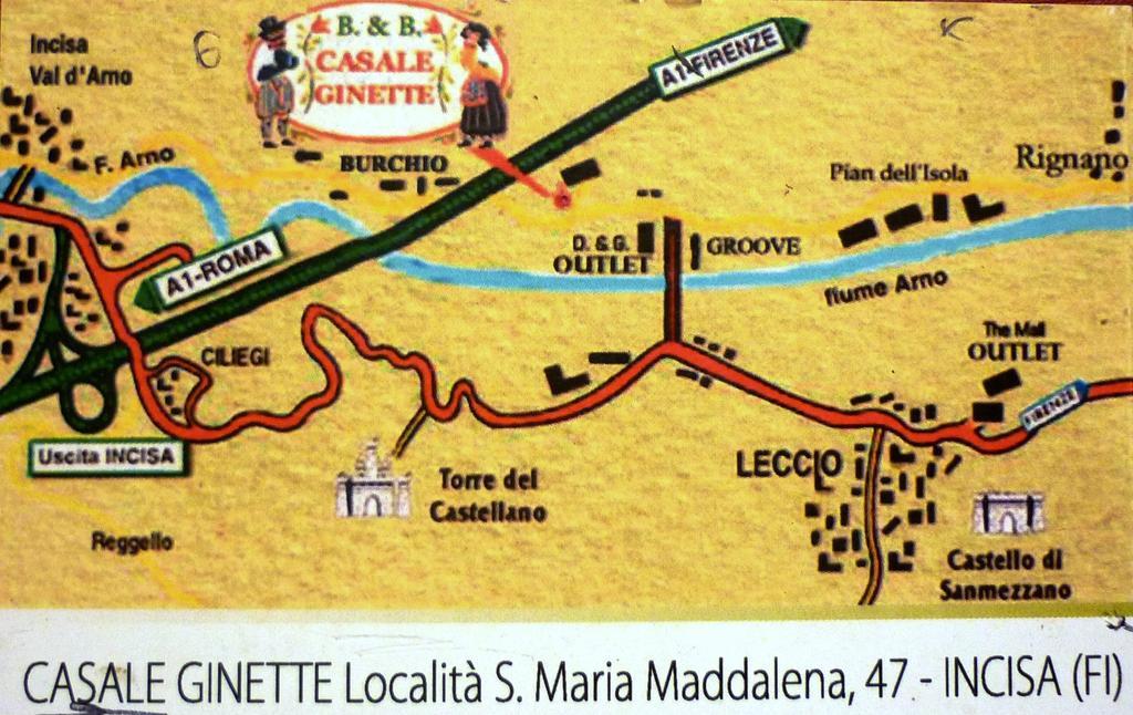 Incisa in Val d'Arno B&B Casale Ginette المظهر الخارجي الصورة